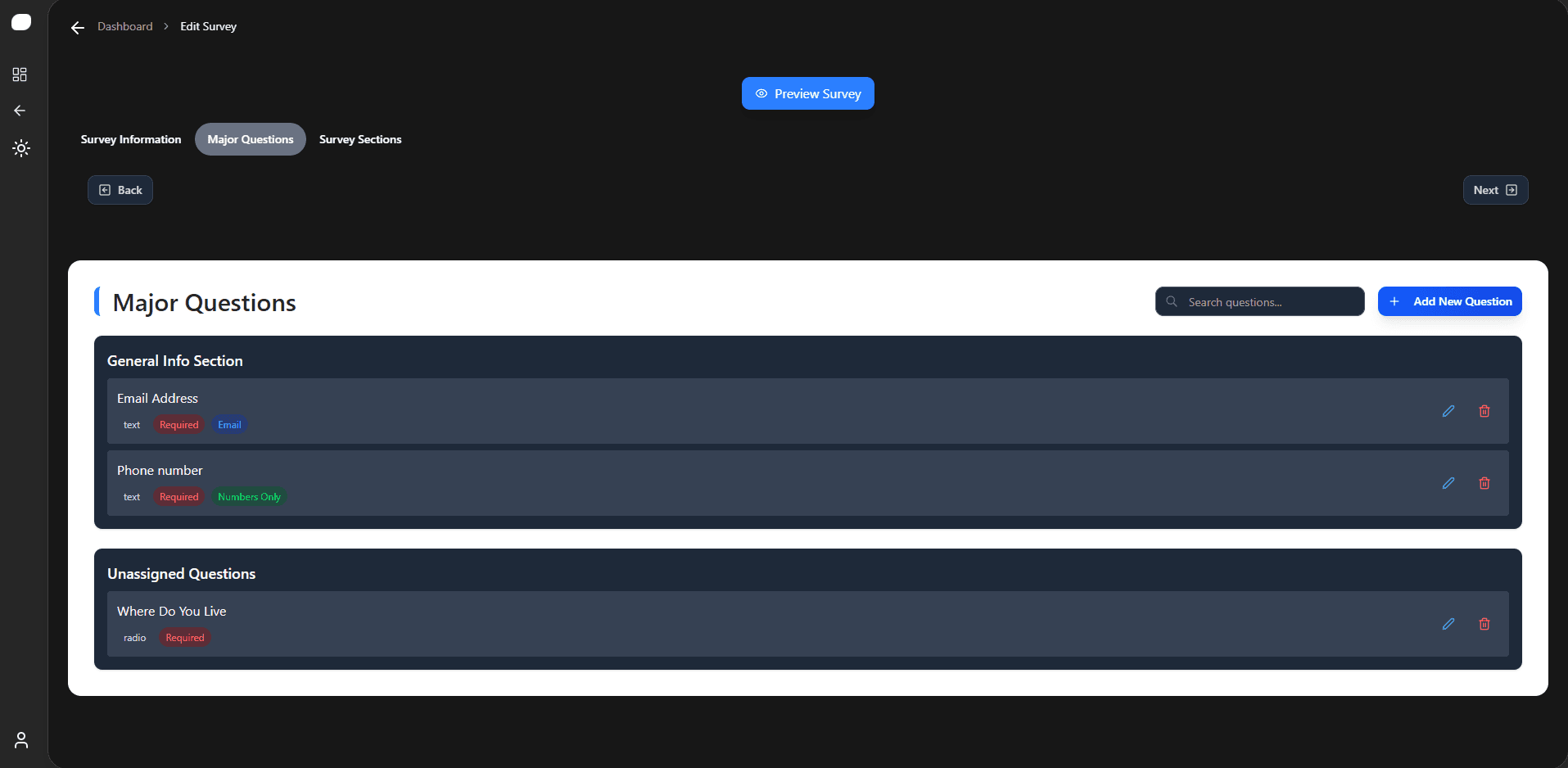 Create Dynamic Surveys